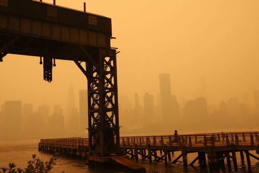 cANADA WILDFIRES NEW YORK