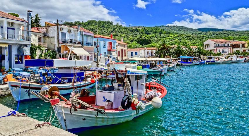 greece fishing boats