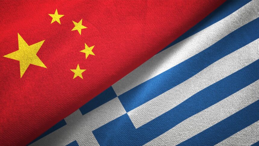 greece china flags