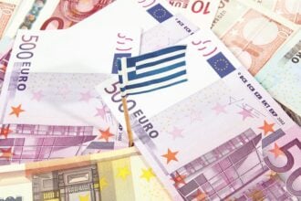 economy money greek flag euro