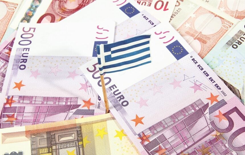 economy money greek flag euro