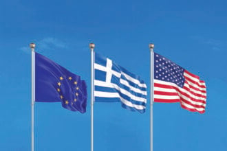 flag europe greece usa